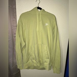 Nike Green and Yellow Zip-Up Sweatshirt